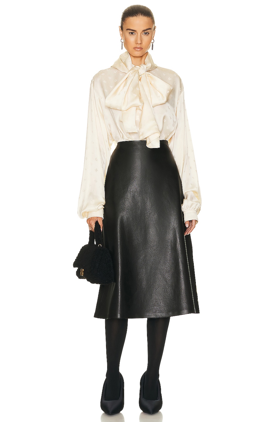 Balenciaga Women's Long Sartorial Skirt Black
