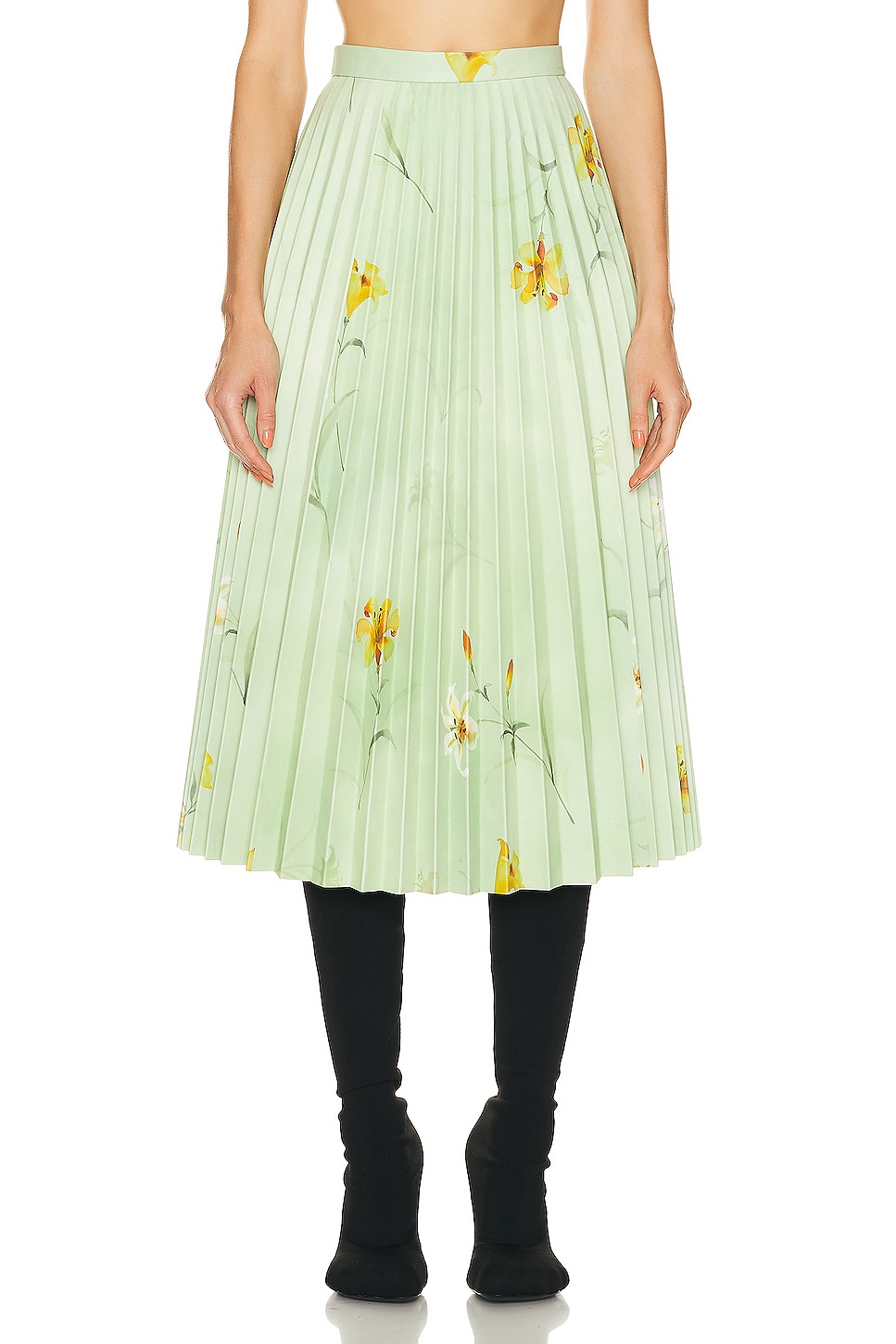 Image 1 of Balenciaga Printed Skirt in Green
