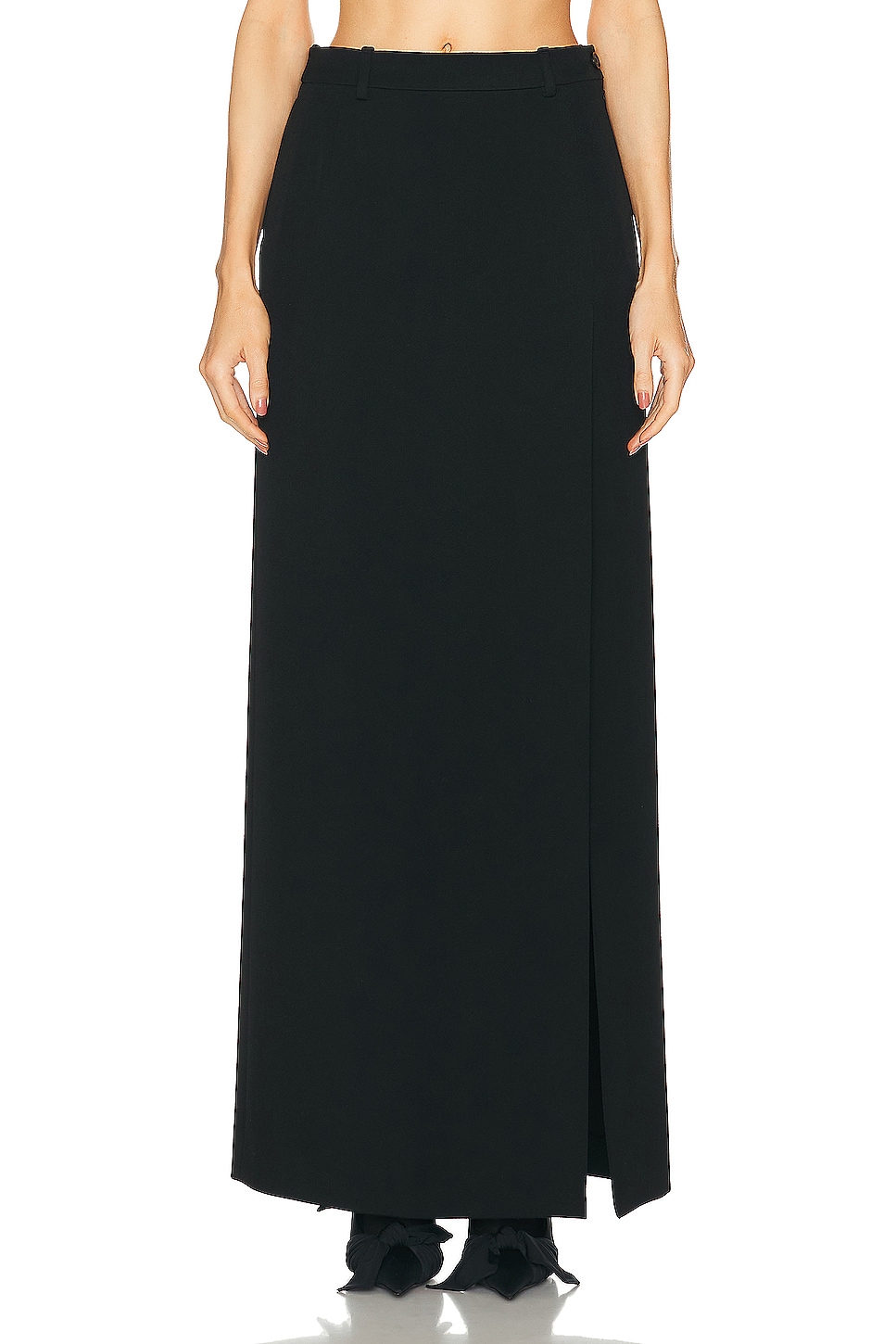 Image 1 of Balenciaga Slit Tailored Skirt in Black