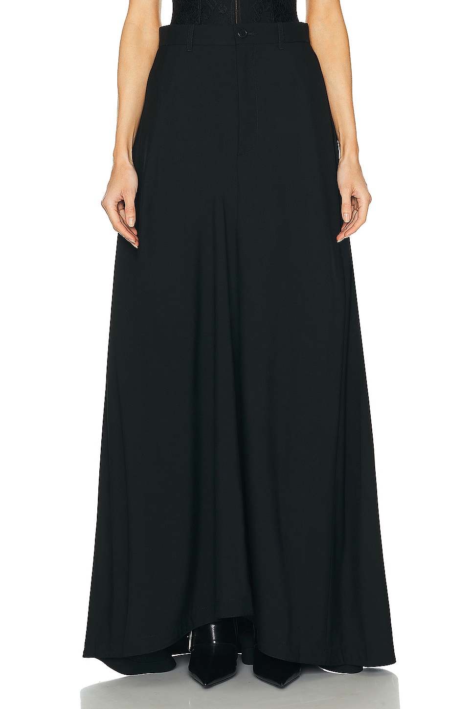 Image 1 of Balenciaga Maxi A Line Skirt in Black