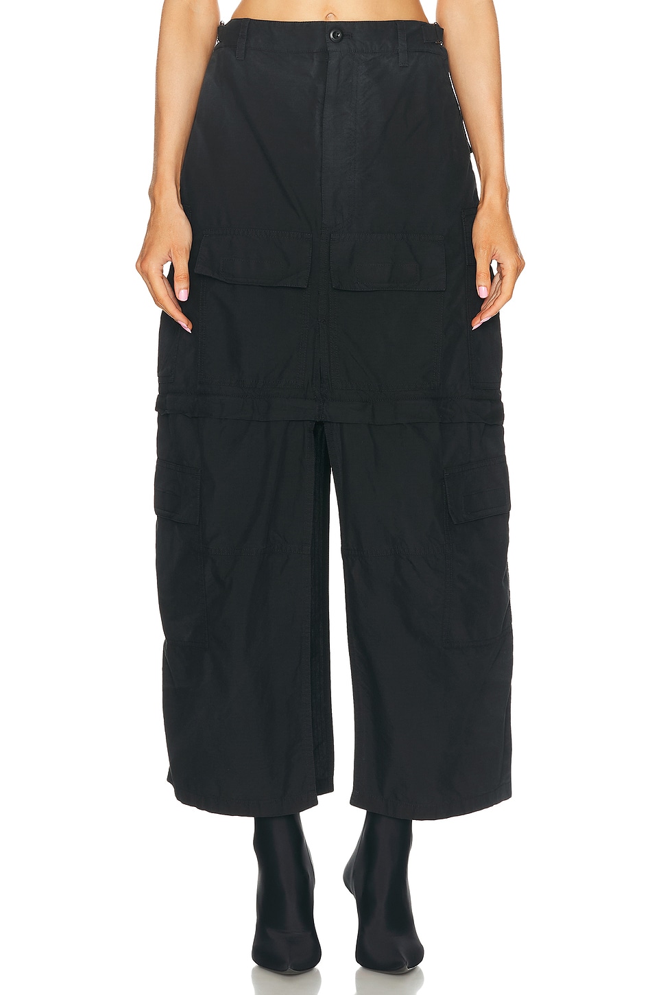 Image 1 of Balenciaga Maxi Cargo Skirt in Black