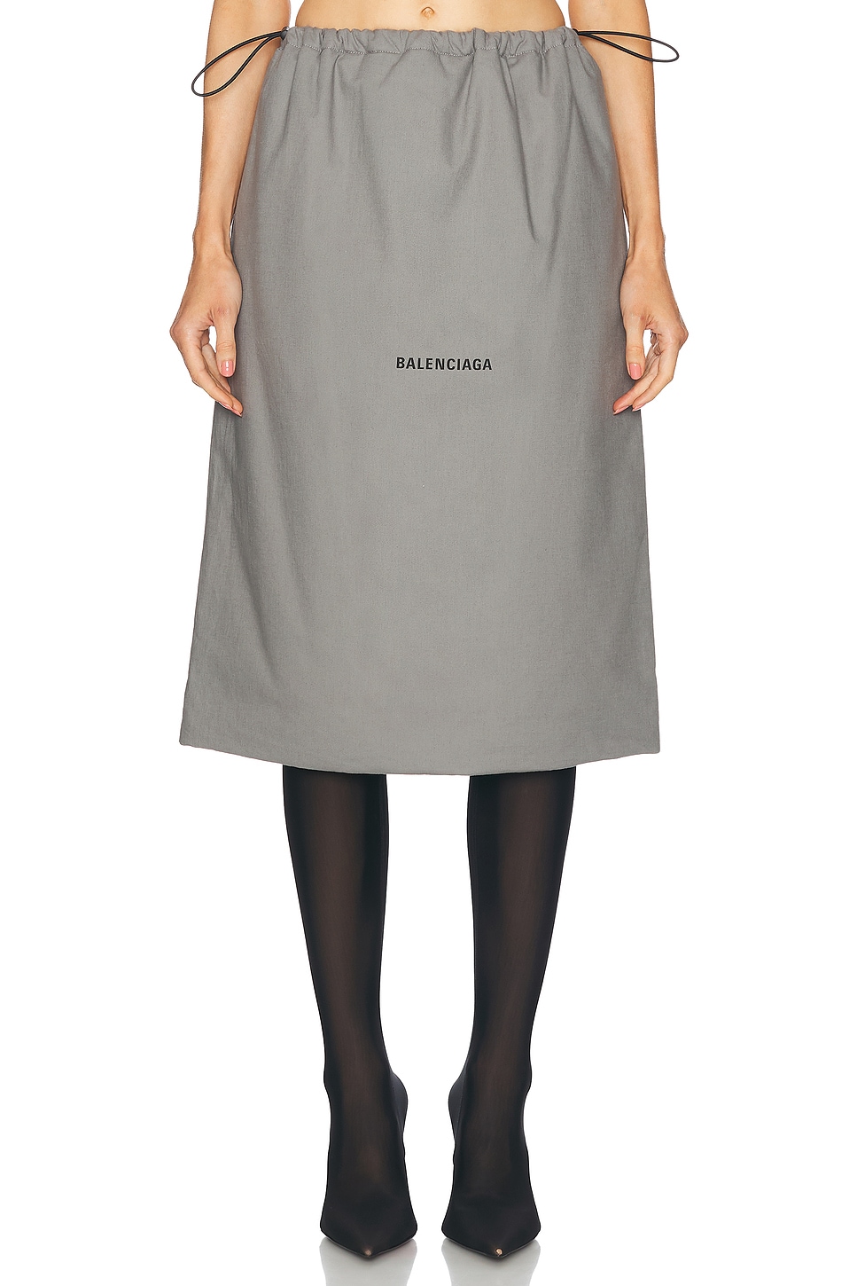 Image 1 of Balenciaga Shoe Bag Skirt in Balenciaga Grey