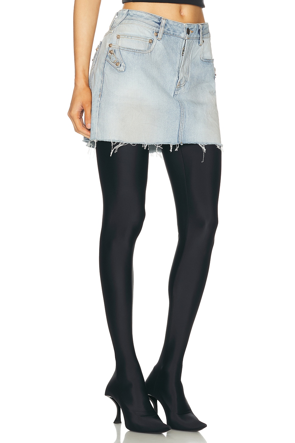 Balenciaga City Mini Skirt In Blue