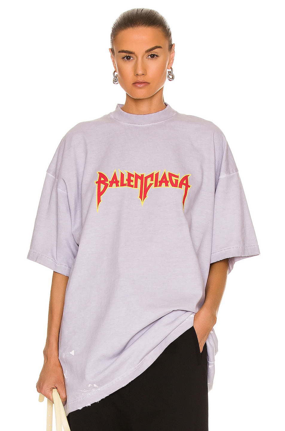Image 1 of Balenciaga Oversized T-Shirt in Dirty White