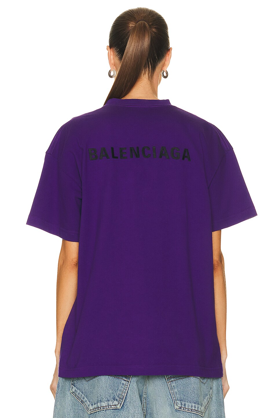 balenciaga purple shirt