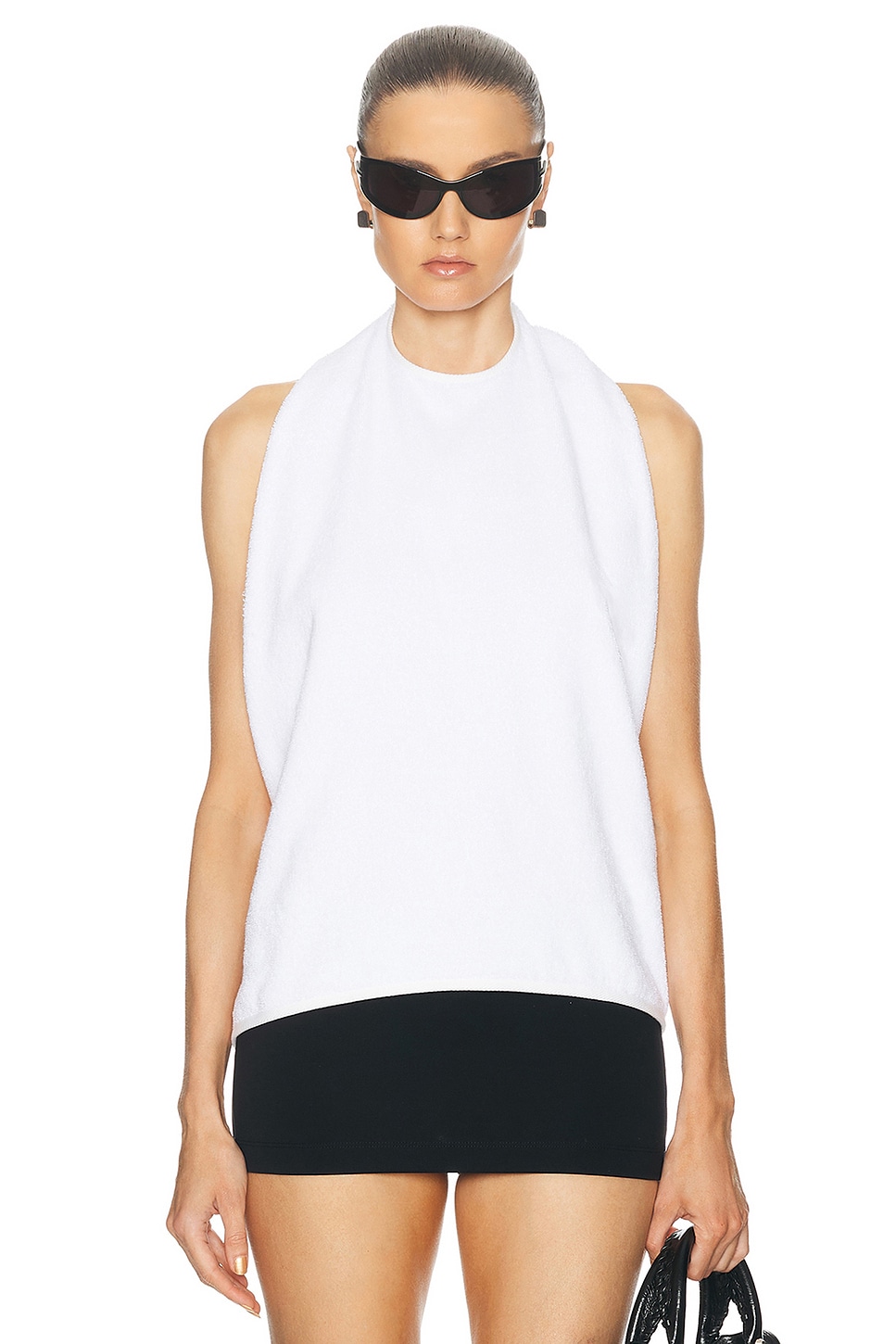 Image 1 of Balenciaga Open Back Top in White