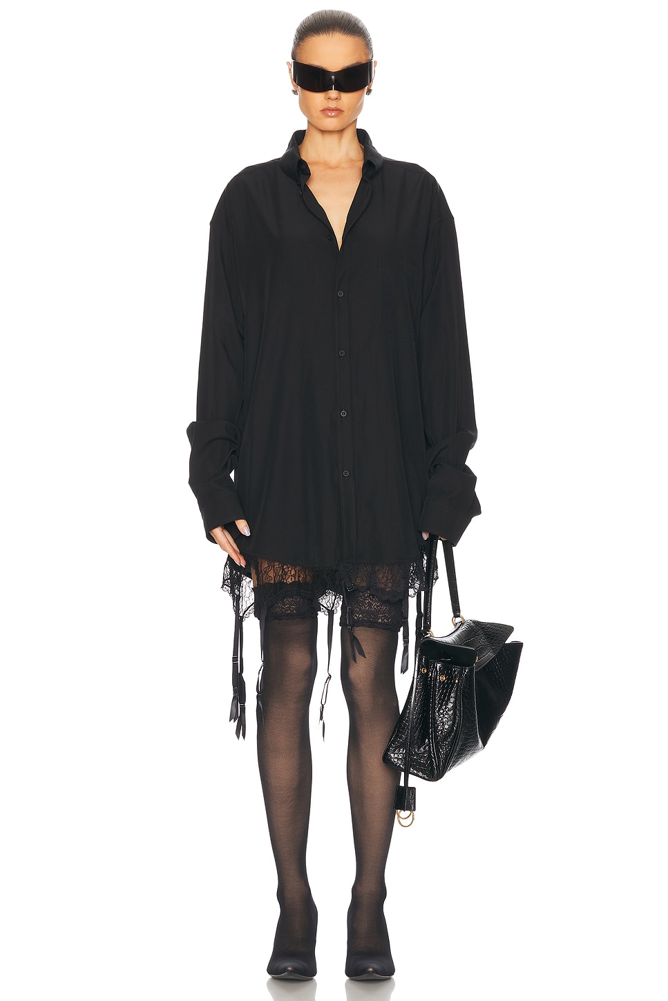 Shop Balenciaga Lingerie Shirt