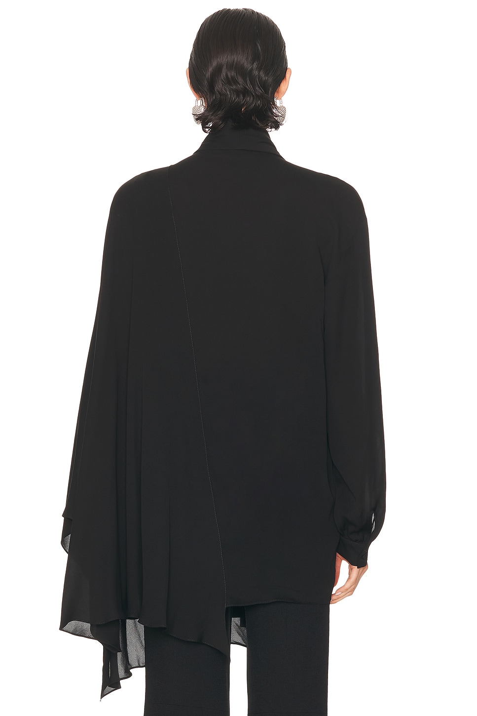 Balenciaga Washed Silk Georgette Top