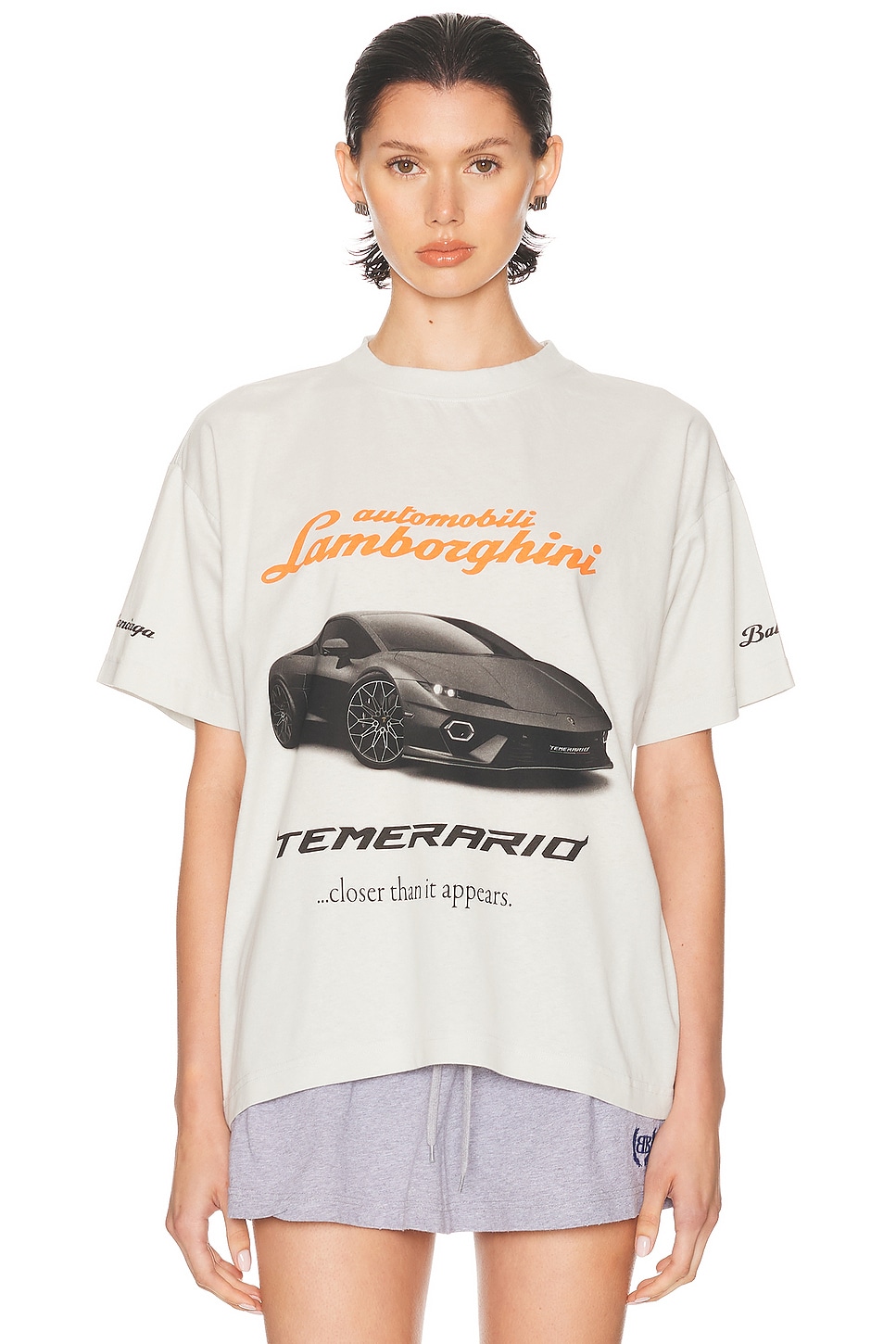 Balenciaga Lamborghini X Automobili Oversized Crew Neck T-shirt