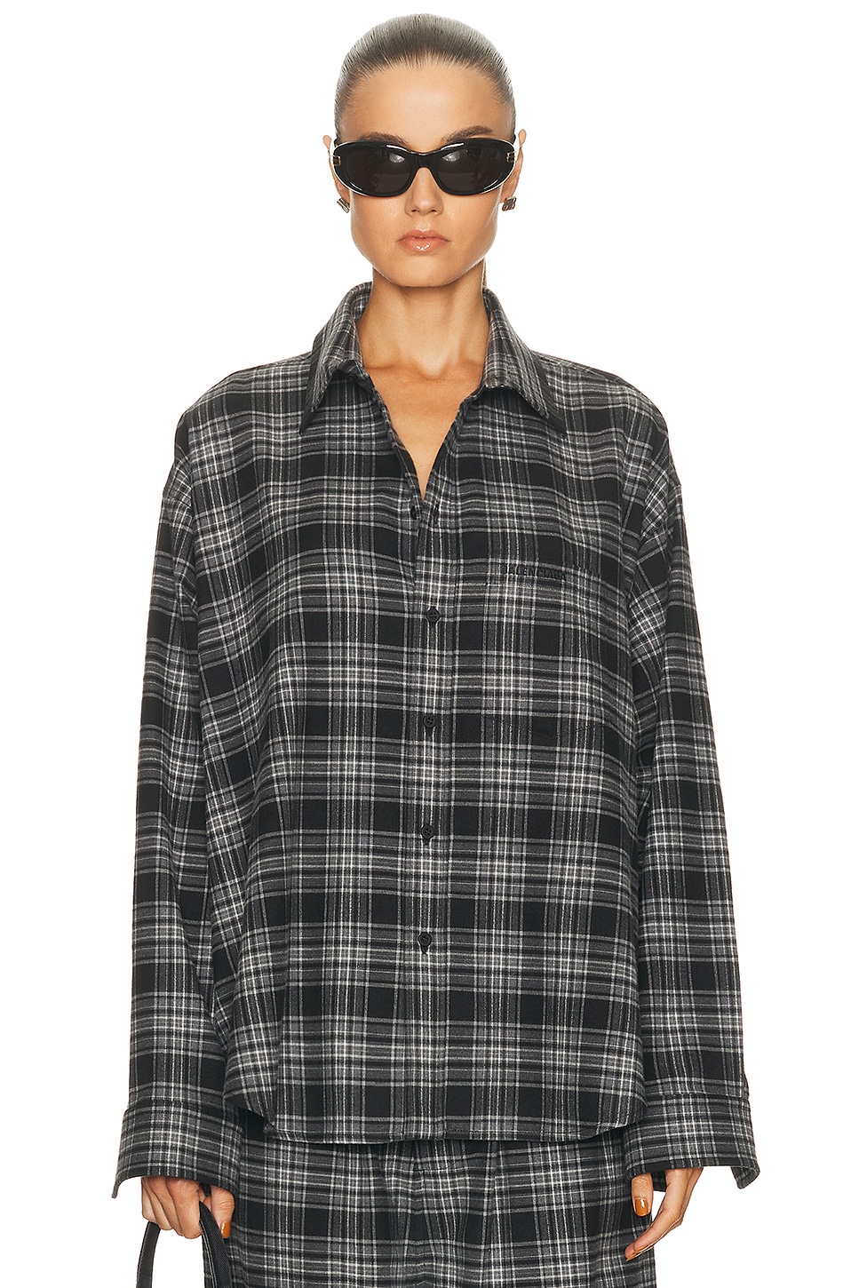 Image 1 of Balenciaga Regular Long Sleeve Shirt in Grey