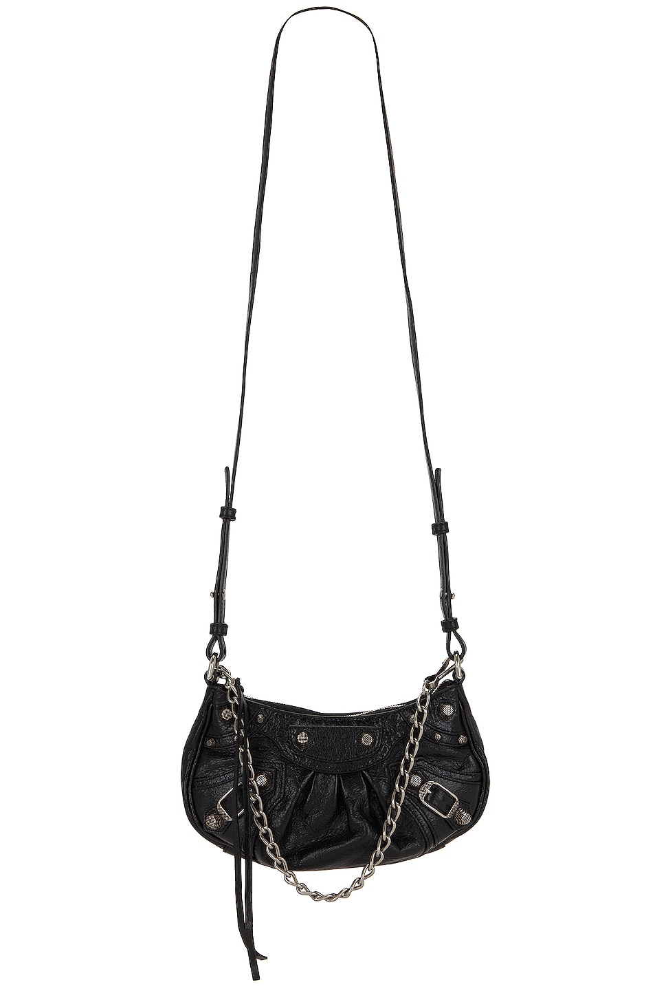 Mini Le Cagole Chain Bag in Black