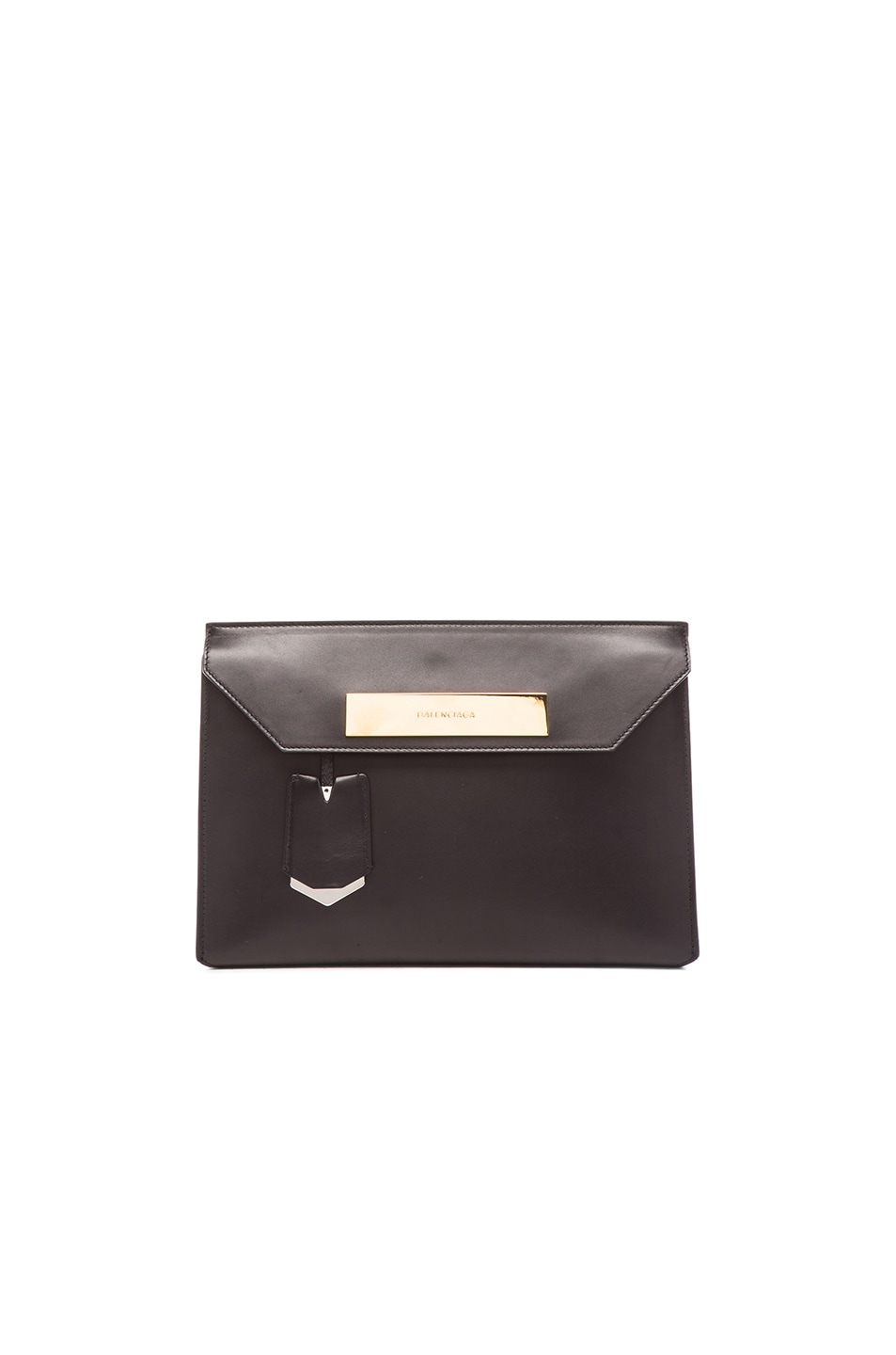 Image 1 of Balenciaga Cable Flap Clutch in Black