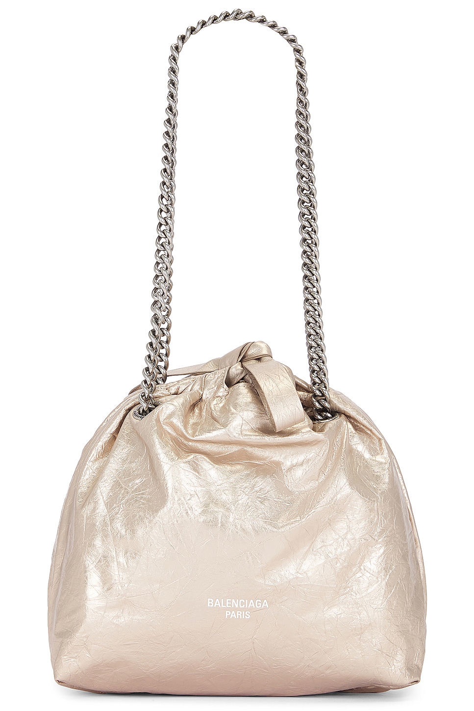 Crush Small Tote Bag in Beige