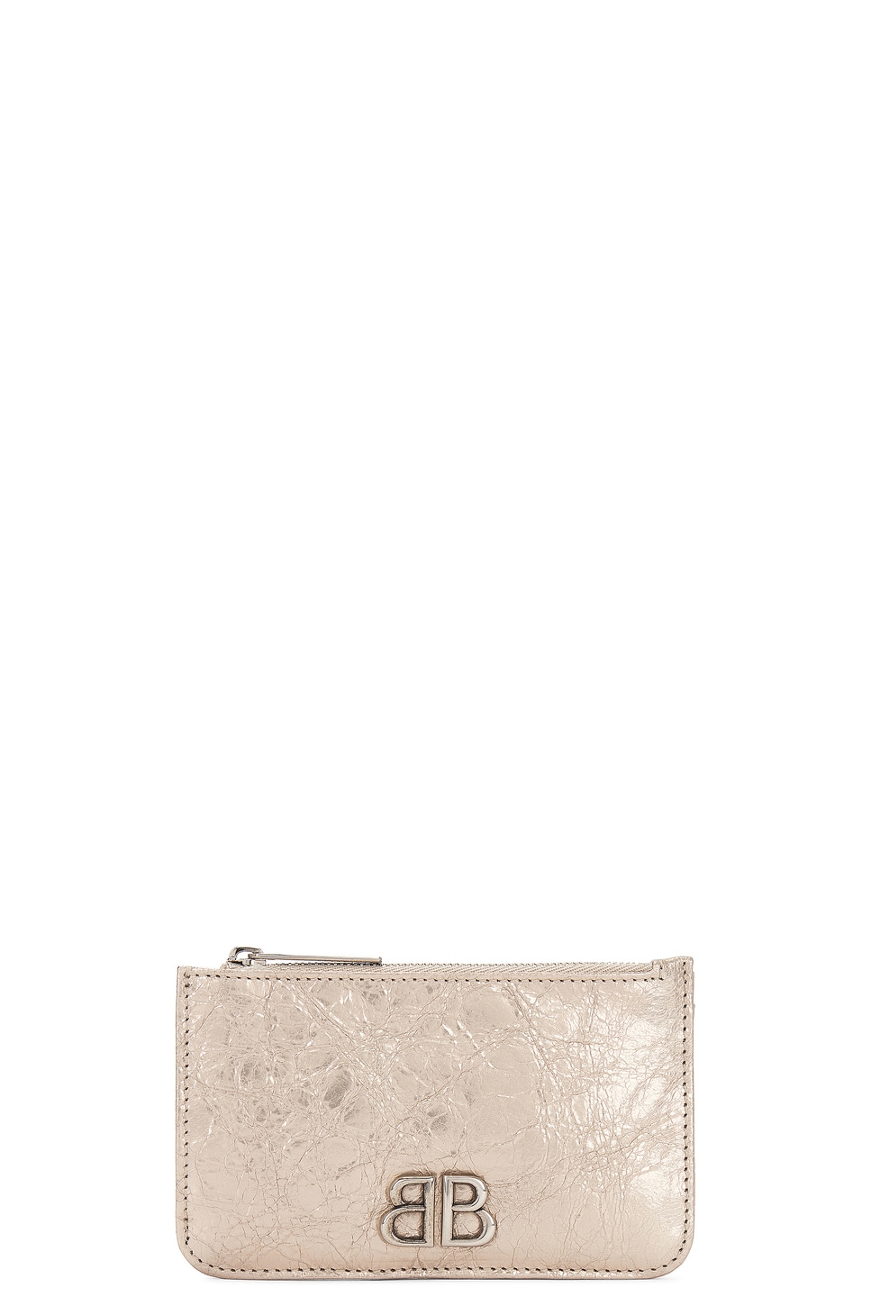 Monogram Long Coin Card Holder in Beige