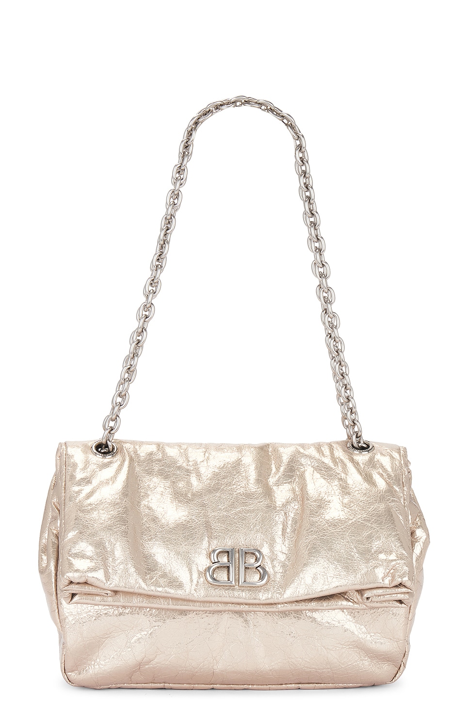 Monaco Small Chain Bag in Beige