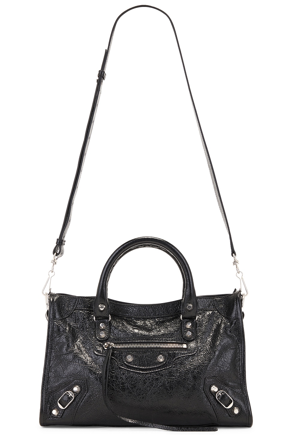 Balenciaga Small Leather Le City Top-handle Bag In Black