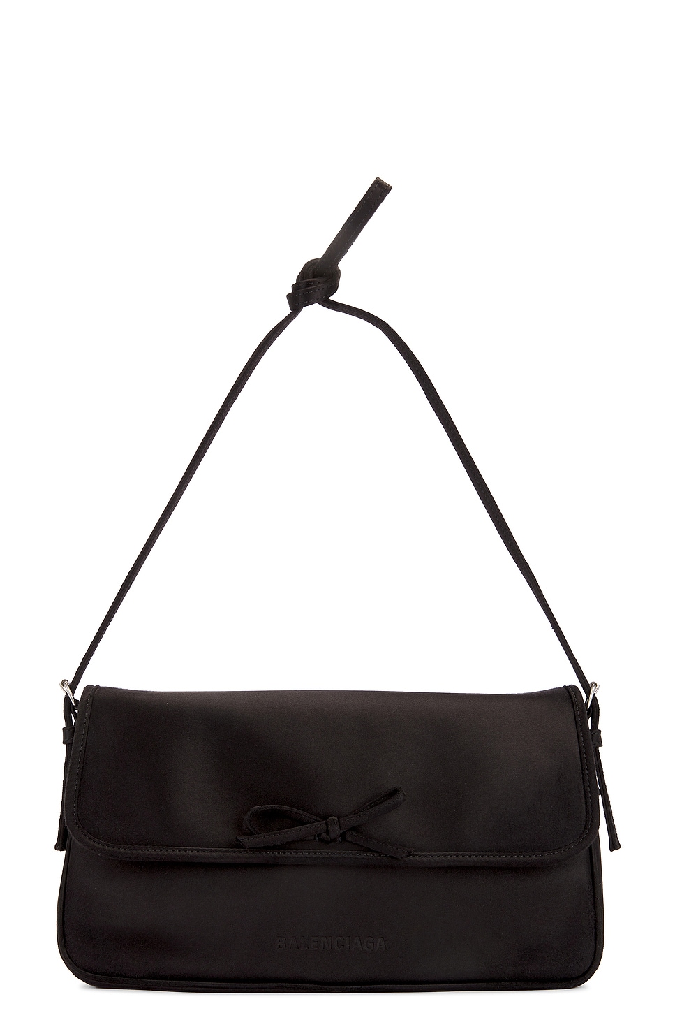 Shop Balenciaga Leopolda Pochette Bag In Black