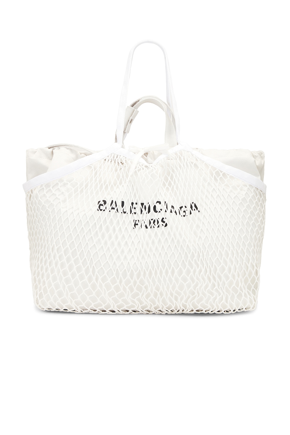 Shop Balenciaga 24/7 Tote Bag In White & Black