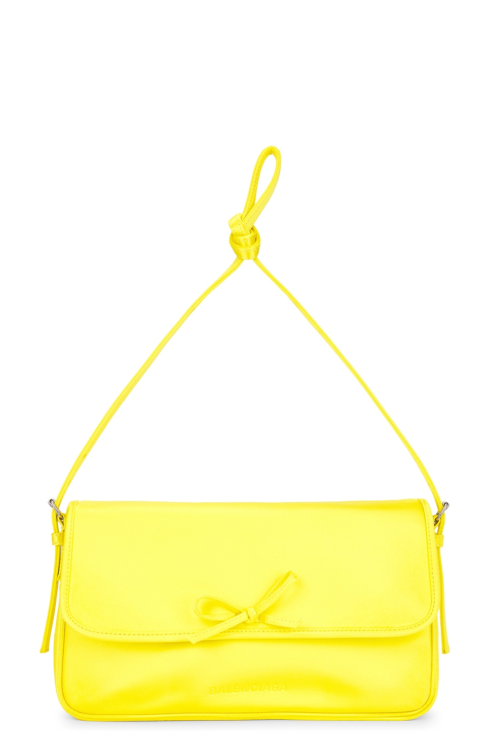 Shop Balenciaga Leopolda Pochette Bag In Yellow