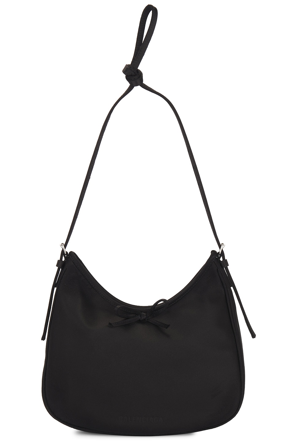 Shop Balenciaga Leopolda Small Hobo Bag In Black