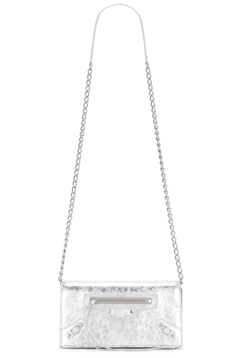 Le City Wallet Bag in Metallic Silver