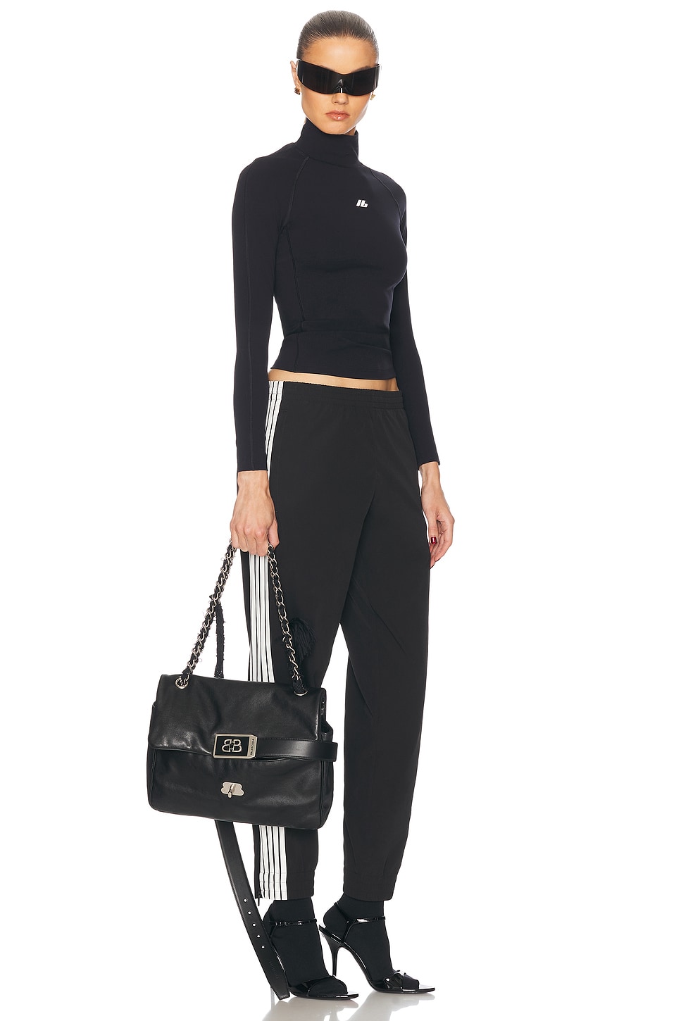 ショルダーバッグ・ポシェット Balenciaga Medium Black Leather Shoulder Bag Modu Balenciaga Medium Black Leather Shoulder Bag Modu Women