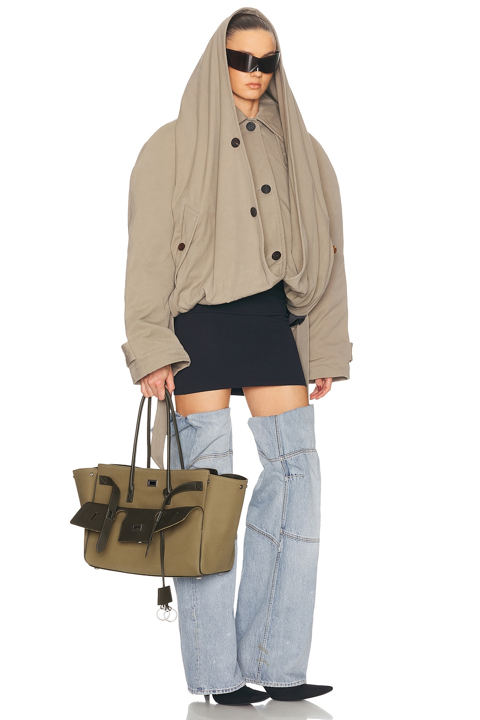 Balenciaga Bel Air Canvas Medium Carry All Bag
