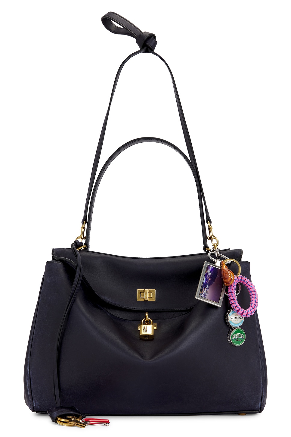 Rodeo Medium Top Handle Bag in Navy