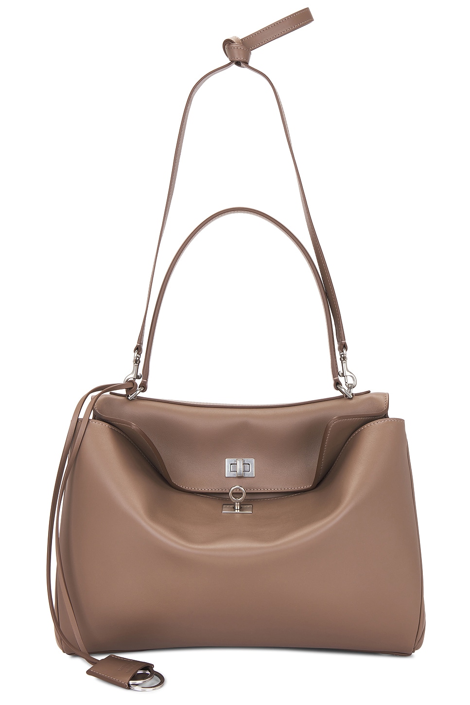 Rodeo Medium Top Handle Bag in Taupe