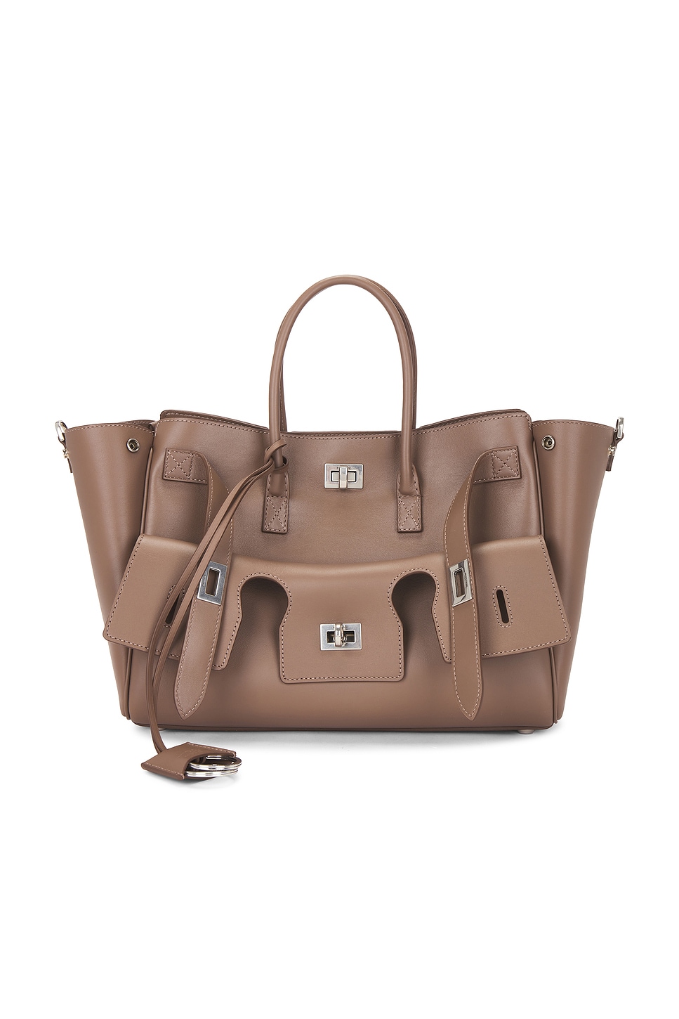 Balenciaga Bel Air Small Carry All Bag In Brown