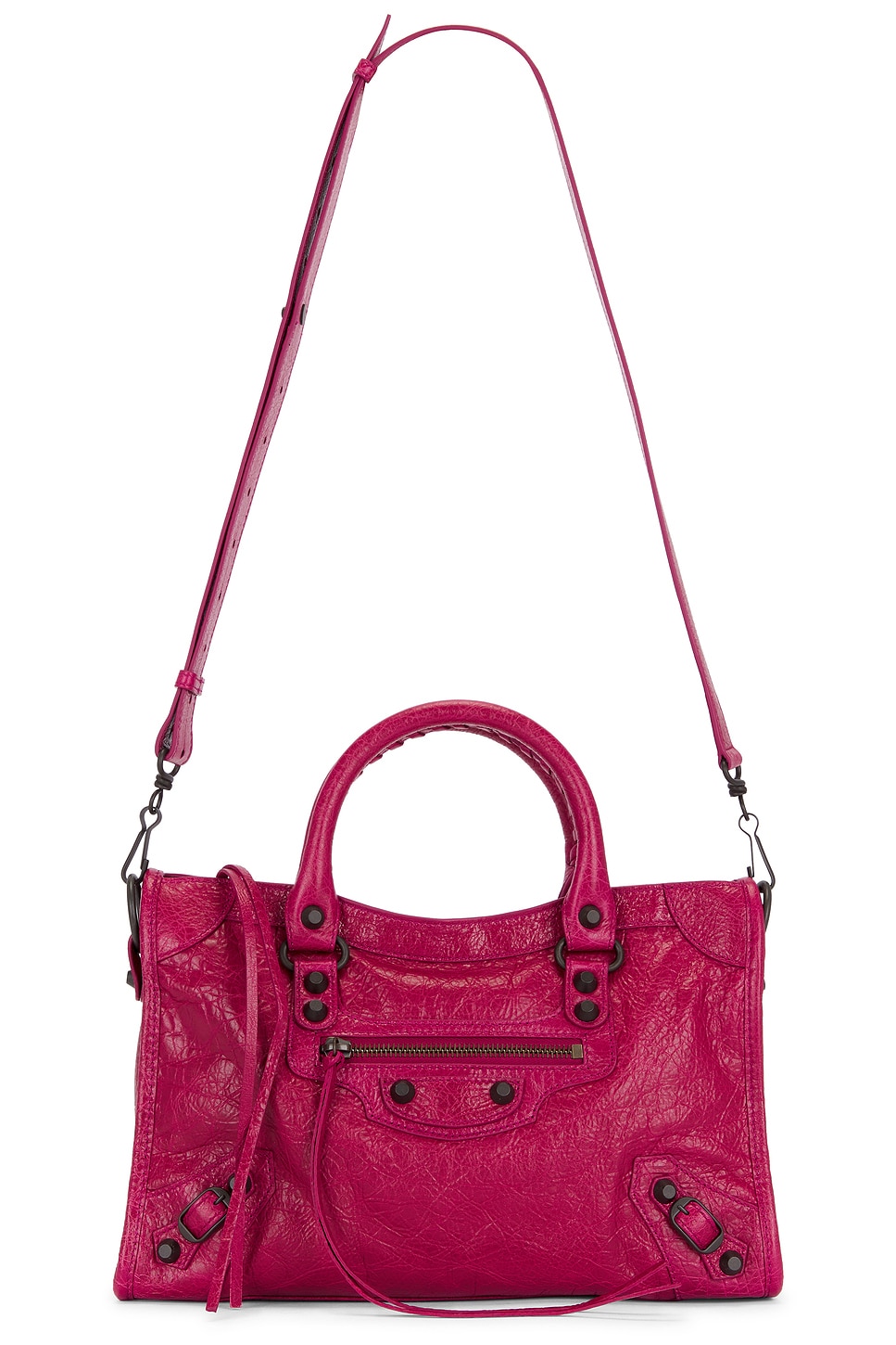 Balenciaga Small Le City Leather Satchel In Pink