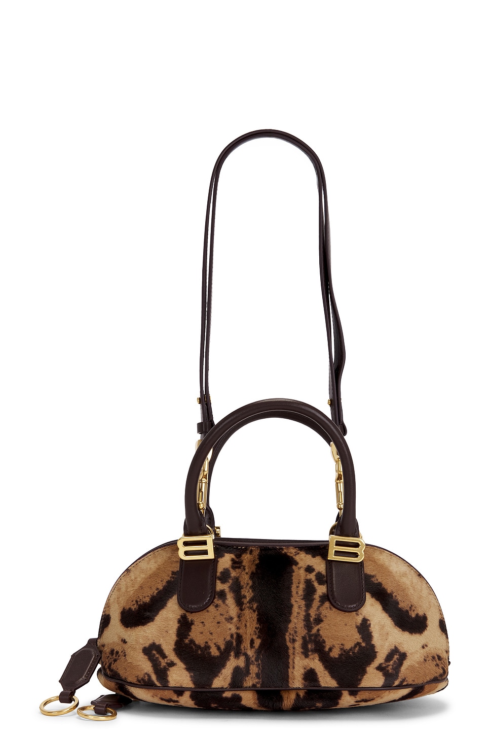 Balenciaga Bolero Bowl Mini Bag In Natural & Moka