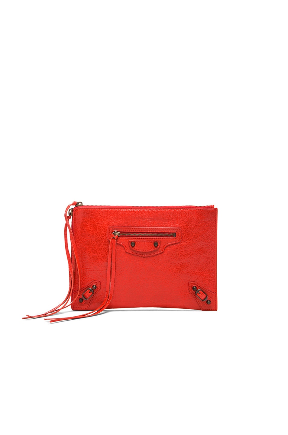 Image 1 of Balenciaga Classic Arena Small Pouch in Poppy Red