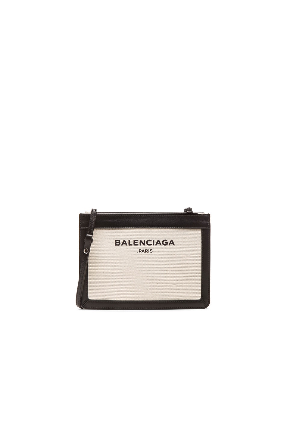 Image 1 of Balenciaga Navy Small Pochette AJ in Black & Natural