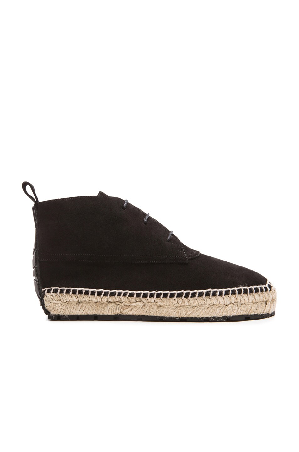 Image 1 of Balenciaga Espadrille Suede Ankle Boots in Black