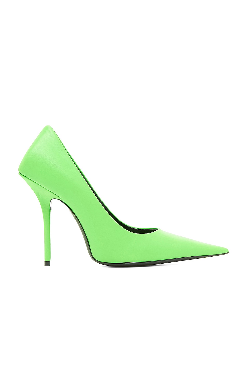 Image 1 of Balenciaga Square Knife Pumps in Fluo Green