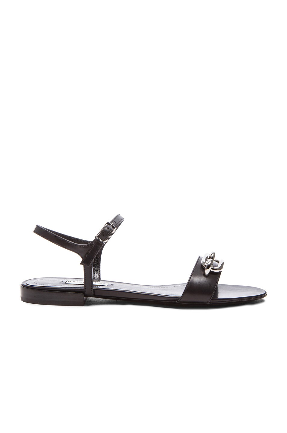 Image 1 of Balenciaga Ankle Strap Calfskin Sandals in Black