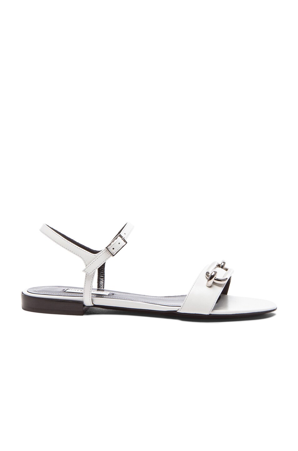 Image 1 of Balenciaga Ankle Strap Calfskin Sandals in White