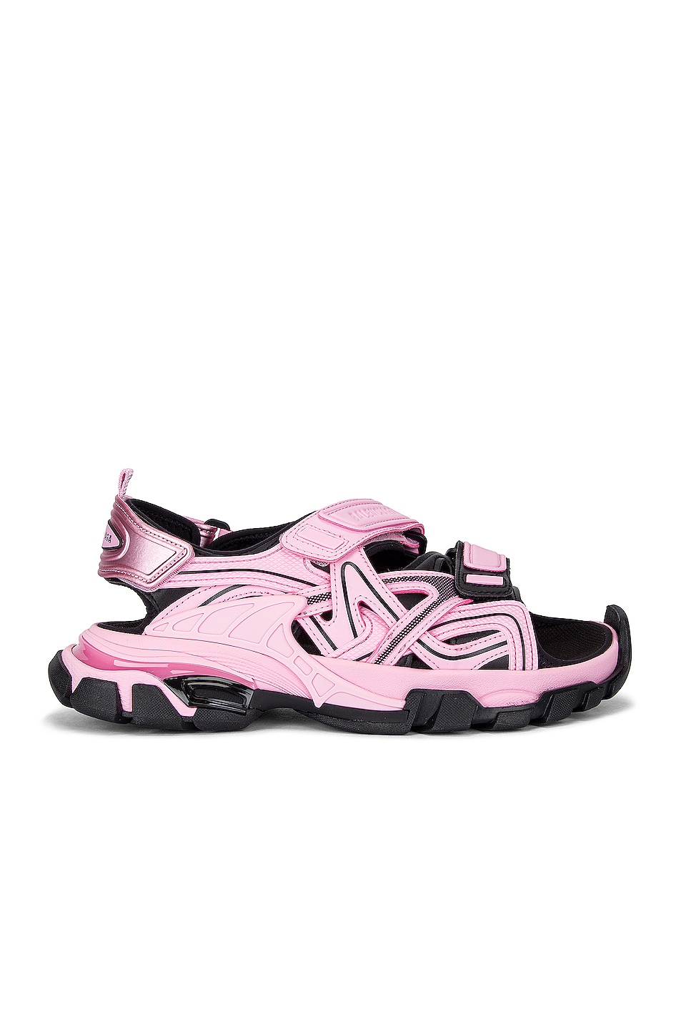 Image 1 of Balenciaga Strap Sandals in Pink & Black