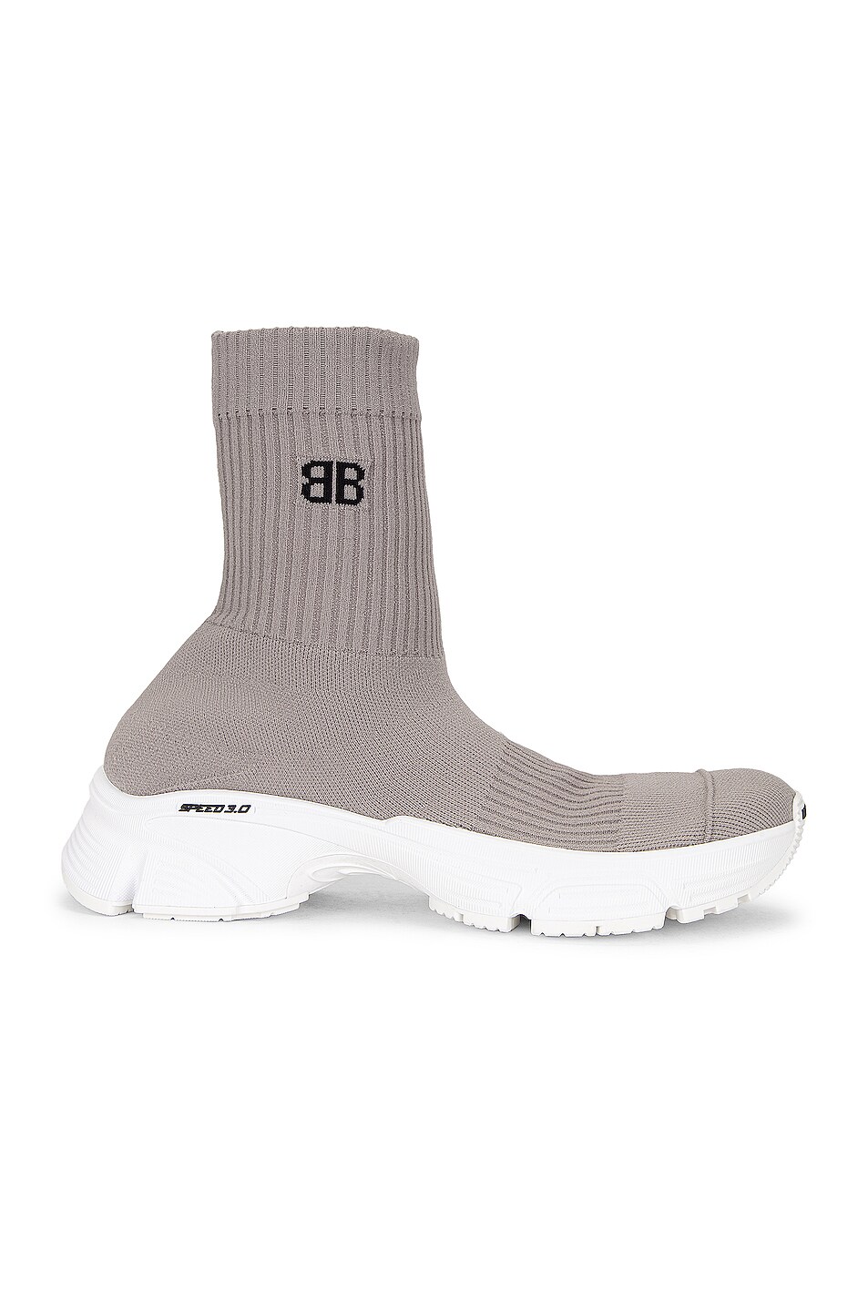 Image 1 of Balenciaga Speed 3.0 Sneakers in Balenciaga Grey & White
