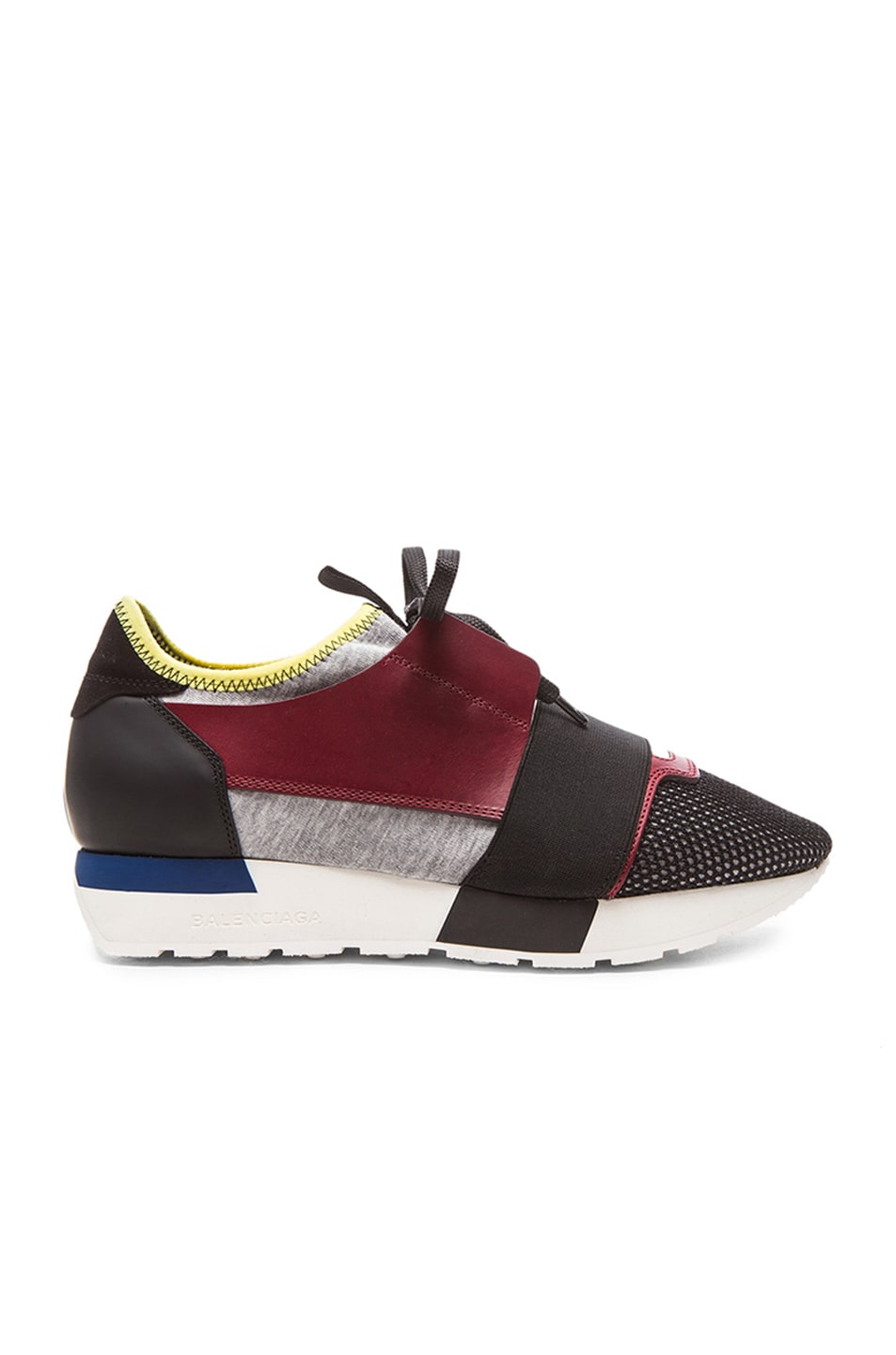 Image 1 of Balenciaga Runner Sneakers in Black, Citrus & Maroon