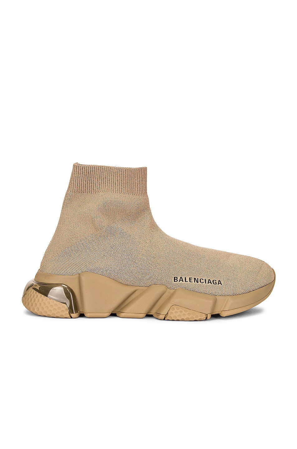 Image 1 of Balenciaga Clear Speed Sneakers in Light Brown