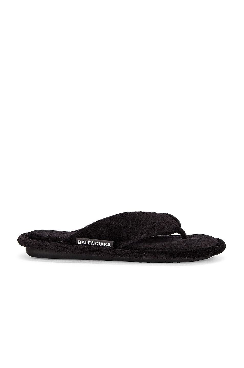 Image 1 of Balenciaga Soft Thong Sandals in Black