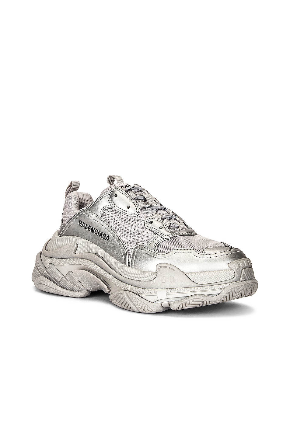 Balenciaga Triple S Sneakers in Silver Metallic | FWRD