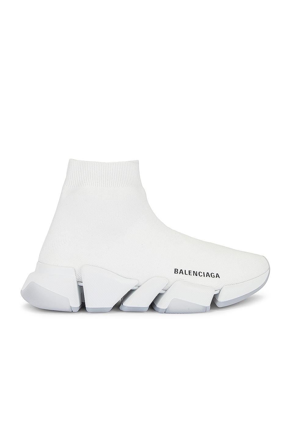 Image 1 of Balenciaga Speed 2.0 Lt Sneakers in White & White & Transparent