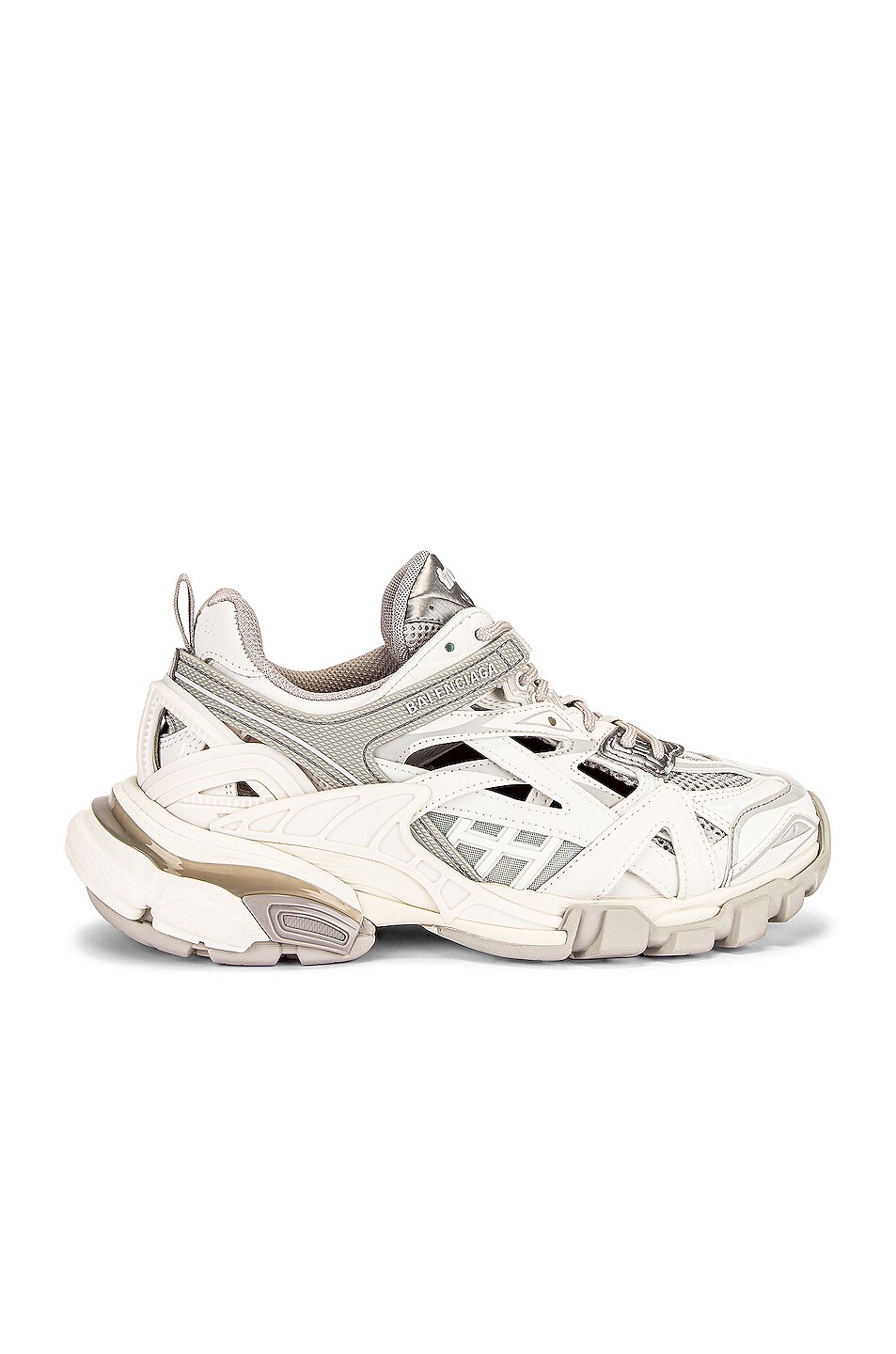 Image 1 of Balenciaga Track 2 Open Sneakers in White & Grey