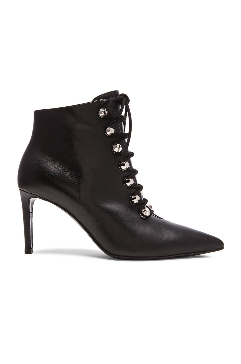 Image 1 of Balenciaga Lace Up Ankle Bootie in Black