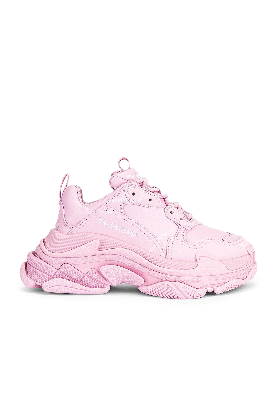 Image 1 of Balenciaga Triple S Sneakers in Pink & White