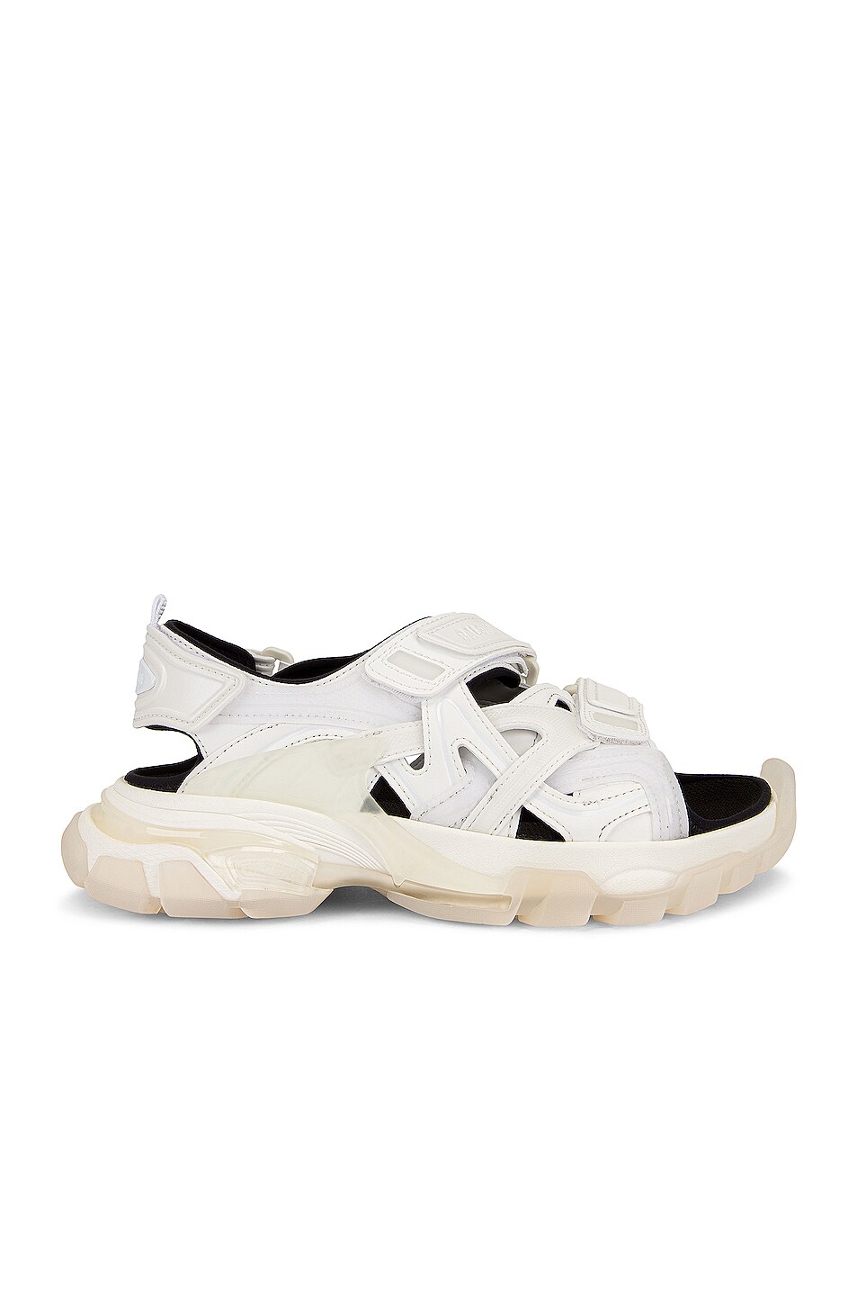 Image 1 of Balenciaga Track Clear Strap Sandals in White