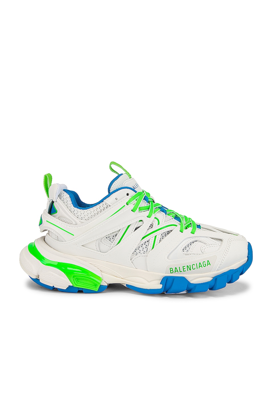 Image 1 of Balenciaga Track Sneakers in Blue & Green